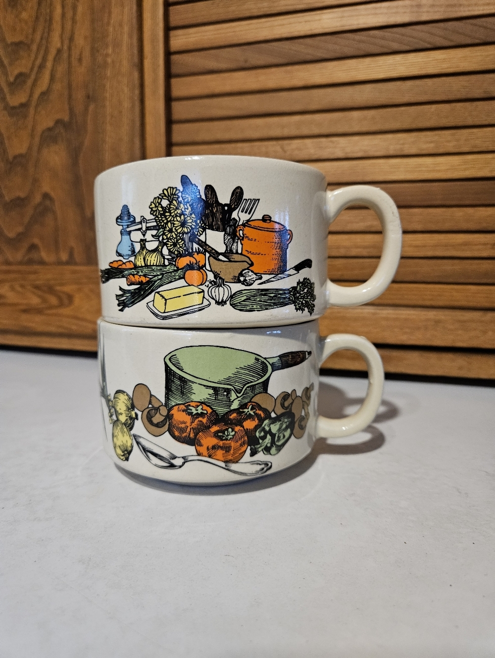 2 Pc Vintage Woolworths Soup Mugs
